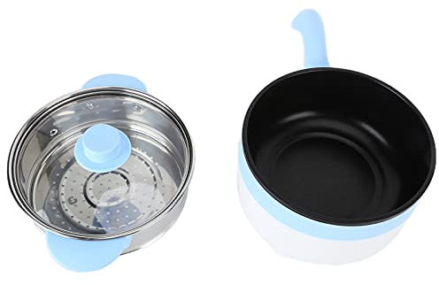 Pot de Cuisson électrique 24V 2L - Cuiseur Multifonction Antiadhésif en Acier Inoxydable avec Vapeur pour les Repas sur le Pouce (24v 2 litres électriques cuits à friture Bleu)