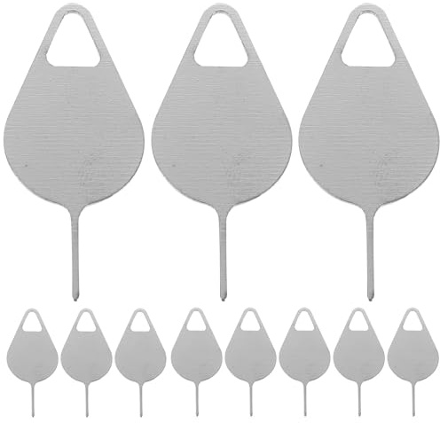 PAMINGONO Aguja de Expulsión de Tarjetas Sim de Metal, 100 Piezas, Herramienta Portátil para Móviles, Extractor de Bandeja Sim Resistente y Ligera, Accesorios para Color Color Aleatorio