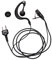 vhbw Headset kompatibel mit Alan/Midland 42, 421, 441, 443, 445 BT, 445 Sport, 451, 456R, Atlantic, G12, G5 XT, G6, G7, G8, G9 Funkgerät - schwarz