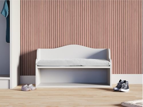 KraftKids Banc pour enfant avec coussin d'assise Blanc
