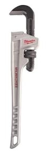 Milwaukee 48 22 7218 18-Inch Aluminium Pipe Wrench - Red/Black/Silver