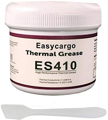 Easycargo 200gr Thermal Paste Kit, Conductive Grease, Heatsink White Silicone Carbon Compound for Cooling Heat Sink Interface GPU VGA LED MOSFET Transistors (200gr)