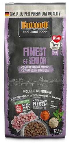 Belcando Finest GF Senior Nourriture complète pour Chiens âgés et sensibles 12,5 kg