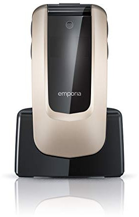 Emporia Comfort Champagner 6,1 cm einfach zu bedienende Clamshell 2G – offizielle Version in Großbritannien und Irland