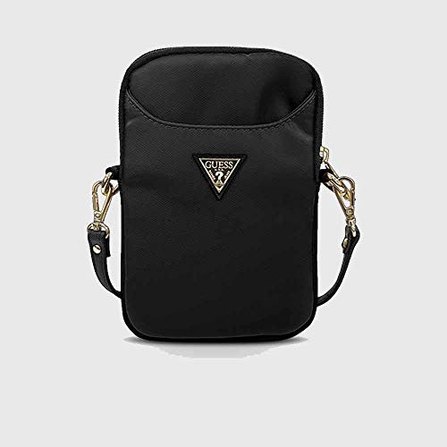 Guess kleine Geldbörse GUPBNTMLBK schwarz Nylon Triangle Logo