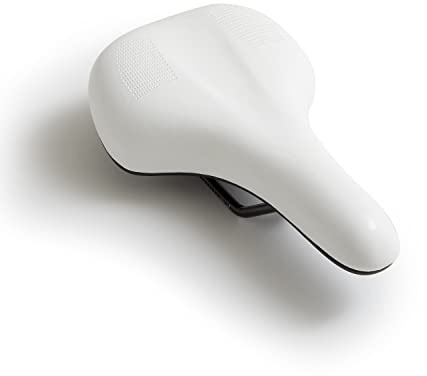 BW Youth Bicycle Seat – Large Size Kids Bike Saddle for Bicycles with 20, 24 and 26 Inch Wheels - White