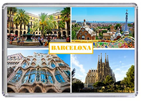 Barcelona Spain Souvenir Acrylic Fridge Magnet (Standard: 70x45mm)