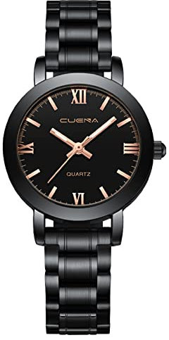 Damenuhren Quarzwerk Mädchen Damen Armbanduhr Stahlbanduhr Fitness Armbanduhr Damen Analog Quarz Armbanduhr