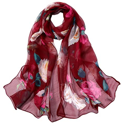 FAIRYGATE Chiffon Scarf Women Ladies Scarves Lightweight Clearance Soft Smooth Shawl Wrap Fashion Elegant Scarfs for Women Sale 20A52