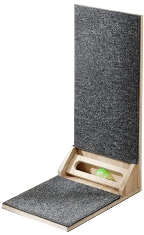 SHENGOCASE 24 Tall L-Shape Cat Carpet Scratcher Cat Scratching Post, Sofa Couch Protector Replaceable Scratching Pad Mat Sisal