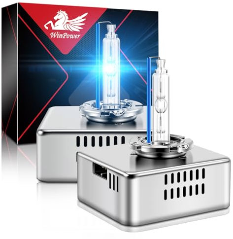WinPower D5S Ampoule Xenon 35W 8000K HID Ampoules de Phares Bleu Froid Métal Xenon Lampe 12 V Voiture Phare Remplacement Kit, 2 Pièces