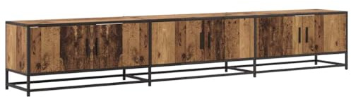vidaXL Unità TV 2 pcs Legno vecchio 240 x 35 x 41 cm Legno multistrato, Mobile per TV moderno, unità d'archiviazione appesa, cabinet minimalista, console per home theater, salotto