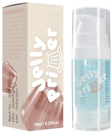Base de maquillage – 10 ml | Base de maquillage longue durée hydratante, légère, lissante, pores invisibles, hydratante, de, de gelée Power Grip | de teint pour les type
