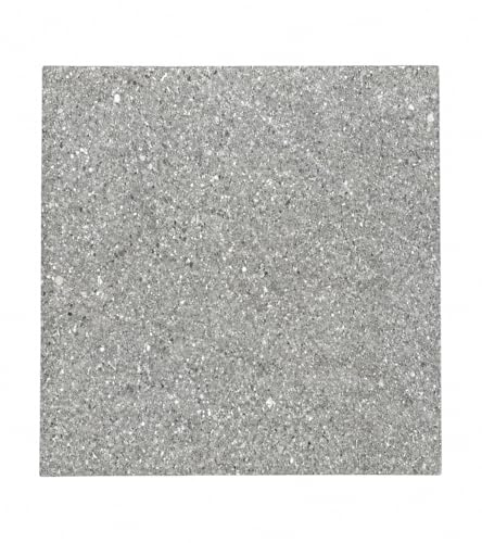Stock Ceramiche Gres Porcellanato Antiscivolo Grigio, 20x20 cm, Ceramica Smaltata, per Pavimento Esterno e Locali Commerciali, 25 Pezzi