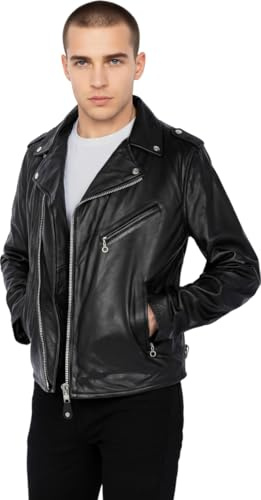 Schott Lc1140 Giacca Uomo, Nero (Black), XXL