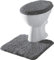Erwin Müller Stand-WC-Set 2-TLG. Rhodos Uni, WC-Umrandung, WC-Deckelbezug rutschhemmend anthrazit Größe - ultraweich, extrem saugfähig, flusenarm