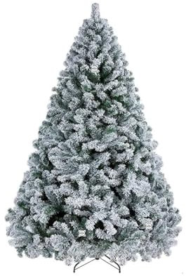 ROTEX Albero di Natale innevato artificiale Tirolese folto cm 180 210 230 270 (210 cm)