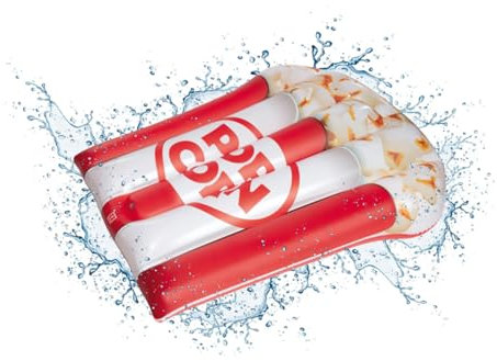 Mondo Toys - Air Mat Jumbo Pop Corn - Materassino d’acqua gonfiabile forma di Pop Corn - ideale per mare, spiaggia, piscina - per adulti e bambini - 78 x 183 cm - 16747