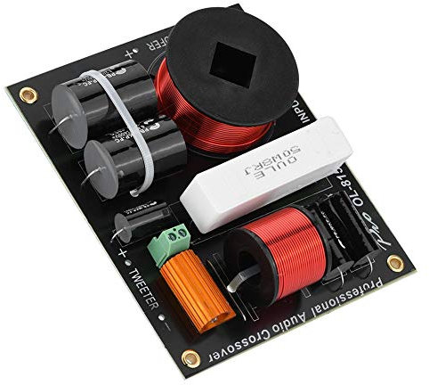 Distributore di divisore di frequenza da 500 W Altoparlante Professionale a 2 Vie Filtri Crossover Audio Dispositivo per Altoparlanti da Stadio ad Alta Potenza da 12-18 Pollici Fai-da-Te