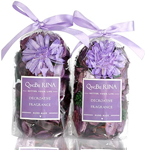 Qingbei Rina Purple Pot pourri,Lavender Scented Dried Flowers,100g | Mini Trial Pack,Long-Lasting, Flameless Home Fragrance, Natural Botanical Blend,Bathroom Table Decor