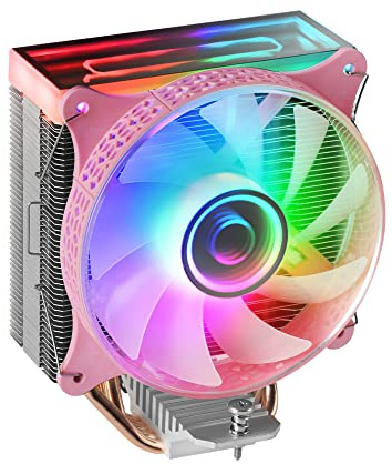 Mars Gaming MCPU-VR Rosa, CPU Kühlkörper, Dual Infinity Mirror ARGB, 4 HCT Heatpipes, 180W TDP, Ultra-quiet PWM 12cm Lüfter