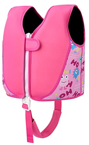 Bambini Gilet Nuoto, Gilet da Bagno Neoprene Gilet Galleggiante Giacca, Gilet Piscina Ragazzi Ragazze 2-6 anni/10-25 kg