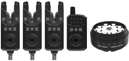 Sonik SKS2 Bite Alarm 3 Rod Set Inc FREE Light HC0083