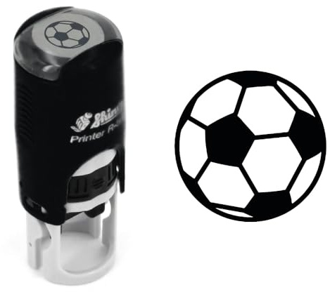 Tampon ballon football | Cachet encreur fidélité foot | 11mm | Stamp ink soccer | Ballon rond