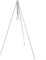 RichVibe Portátil al aire libre Camping trípode Stand Aleación de aluminio Estante colgante Camping Equipo de cocina para barbacoa Grill Negro Plata (Plata)