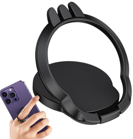 Soporte de Anillo de teléfono, muleta de Dedo, Soporte de Anillo de Metal para teléfono móvil | Soporte de Anillo de teléfono móvil Lento | Accesorio de teléfonos Inteligentes versátil para