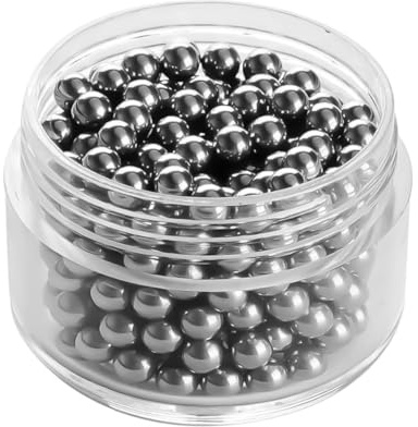 Orivin Förpackning med 400 rengöringspärlor i rostfritt stål för flaskor, kulor i rostfritt stål för glasflaskor, 3 mm metallkulor för rengöring, karaffer, vaser