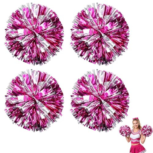 4Pcs Pom Poms Cheerleading, Cheerleader Pom Poms, Cheerleading Pom Poms, for Sports Events and Dance Performances
