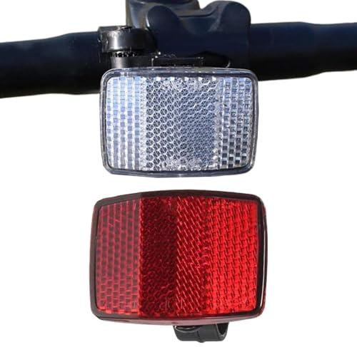 Cykelreflexer för vuxencyklar 2-Delars Nattkörningsset | Vägreflexkit för cykelsäkerhet För Motorcykel, Skoter, Bergsväg, Grusstig, Pendling, Kvällskörning Och Stadskörning I Urban