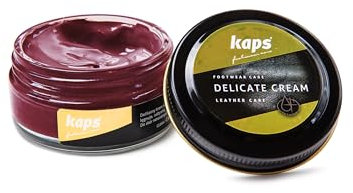 Kaps Shoe Care Cream, Intensive Leather Care and Nourishing, Delicate (156 - morello cherry)