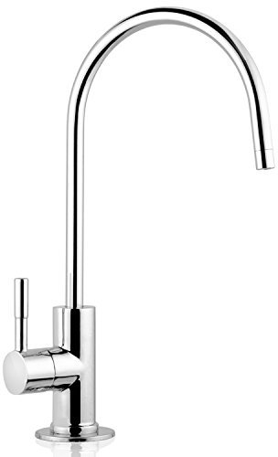 iSpring GA1-B Osmosis inversa, Grifo de Agua Potable sin Plomo para Bar de Cocina, Estilo Contemporáneo, Caño Alto, Cromado
