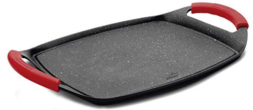 LACOR 25547 Plancha Grill Eco Piedra, Negro, 2 x 27 x 37 cm