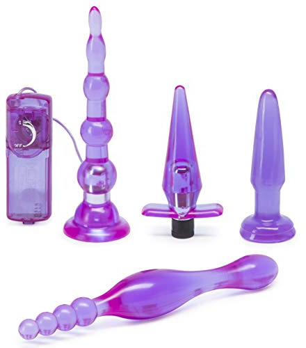 Lovehoney Get Started 4 Piece Anal Toys Kit for Couples, Purple