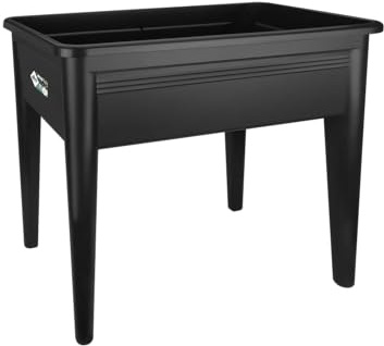 elho Green Basics Table De Culture XXL, Living Noir, Grow Super