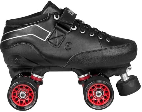 Chaya Rollschuhe Jade - Roller Skates für Damen und Herren im Retro-Look für Roller-Disco - Roll-Schuhe in Schwarz