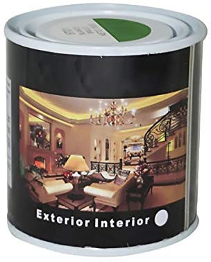 H HANSEL HOME Pintura Esmalte al Disolvente para Madera y Metal, Pintura Alquidica de Rápido Secado para Superfícies Interiores y Exteriores(Verde Carruajes, 125 ML)