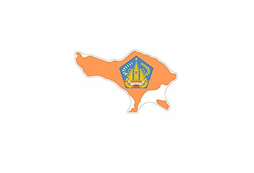 Akachafactory Self-Adhesive Vinyl Car Motorcycle Sticker Bali Indonesia Flag