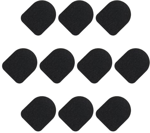 sourcing map Gants Autocollants pour Écran Tactile Ultra Sensibles en Fibre de Carbone Souple et Ultra Mince Noir pour Gants, Pack de 30