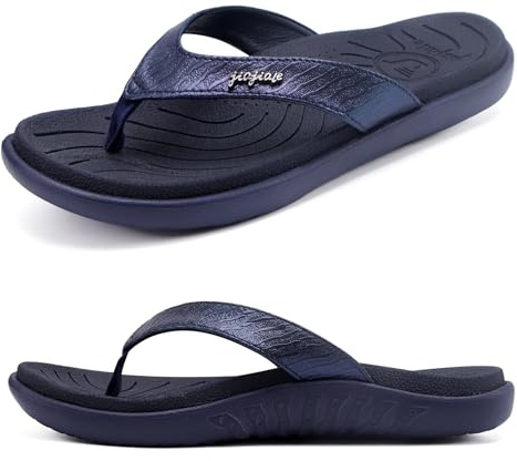 jiajiale Womens Fashion Orthotic Flip Flops Thick Cushion Thong Sandals