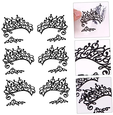 TOVINANNA 3paia Sticker Temporanei Per Adesivi Eye Liner Facili Applicare e Rimuovere Per Makeup e Party
