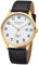 REGENT Herren Armbanduhr Analog Lederarmband schwarz URF1417 Analoguhr