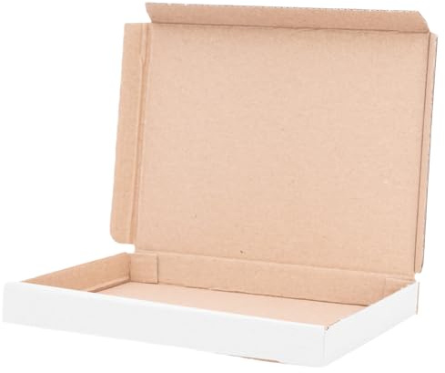 verpacking 300 stora brevlådor 165 x 125 x 20 mm (innermått 154 x 118 x 17 mm) DHL GLS DPD, vita brevlådor för bokförsändelse