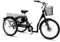 SachsenRAD E-Lastenrad T3A Trio mit Alarmanlage, 250W ebike mit LCD Display und StVZO-zugelassene LED-Leuchten für Kindertransport, Langlebiger LG-Zelle,schwarz