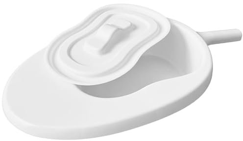 Sängpanna, sängpanna med lock Lätt att använda män och kvinnor kommod för sängbundna äldre(D)