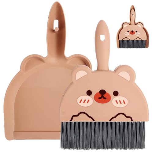 Balai de table avec pelle, balayette et pelle, mini pelle et balayette, ensemble pelle et balayette, ensemble de balai et pelle à poussière pour la maison, le bureau, l'école et le nettoyage des