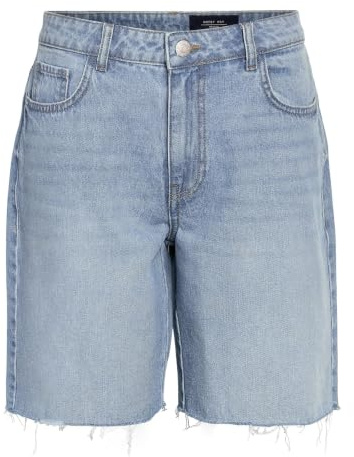 NOISY MAY Short en Jean avec Ourlet à Franges et Design 5 Poches
